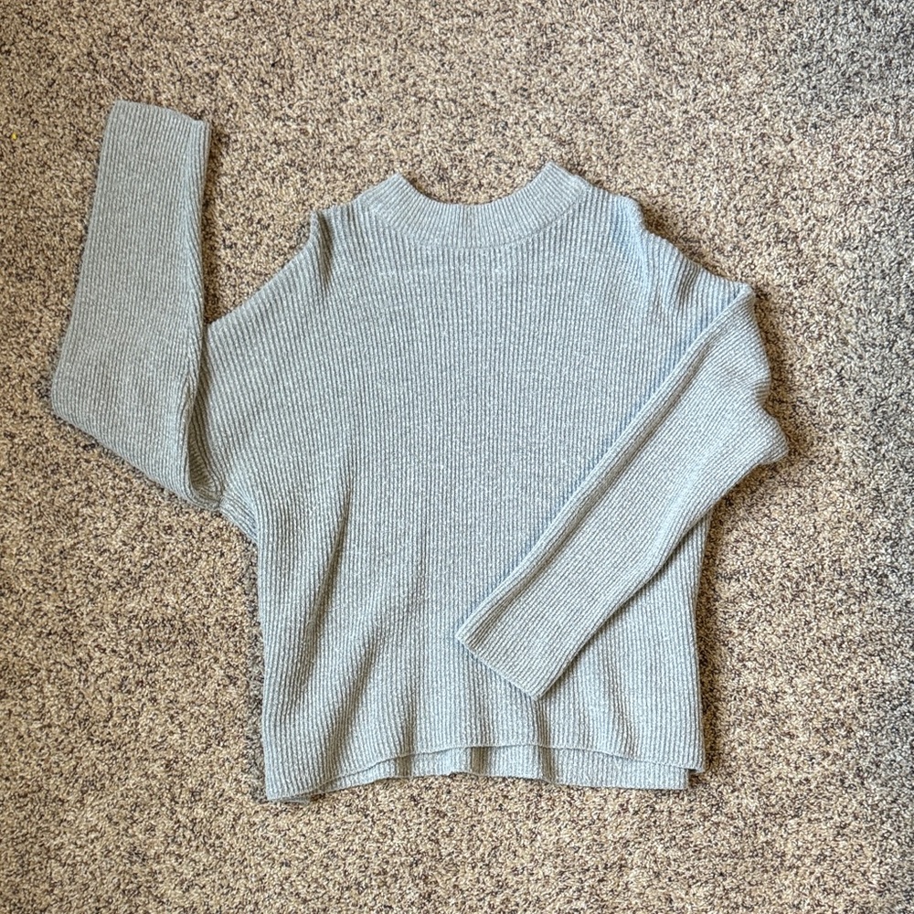 dip Women's Light Gray Cowl Neck Sweater